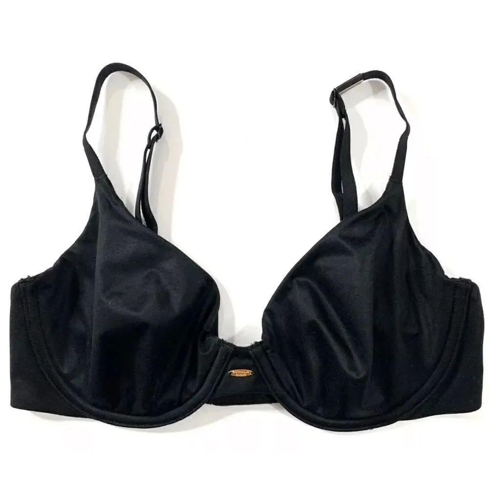 Victoria’s Secret DISCONTINUED Ultra Soft fabulous unlined semi demi bra black